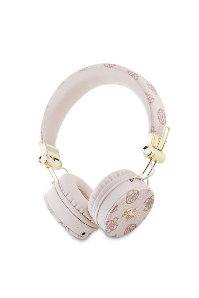 نوشته فلزی طرح‎دار لوگو‎دار صورتی حدس بزن هدفون رو دستی برند Guess کد 1736827051