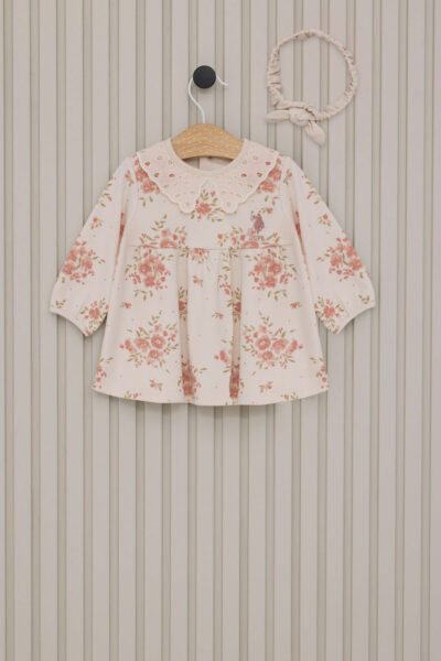 پیراهن کودک دخترانه قهوه‎ای برند U.S. Polo Assn. کد 1735789339