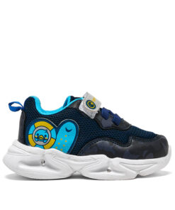 کفش بچه گانه نورانی ارتشی مشکی سرمه ای تونی برند Tonny Black کد 1736092577