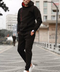 ست لباس راحتی مردانه مشکی برند Madmext کد 1737514397