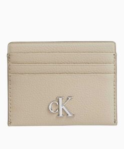 قسمته زیر لوگودار بژ جا کارتی زنانه برند Calvin Klein کد 1737643206