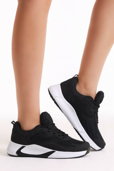 کفش اسپرت سفید مشکی برند Tonny Black کد 1736091020