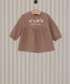 پیراهن کودک دخترانه قهوه‎ای برند U.S. Polo Assn. کد 1735789337