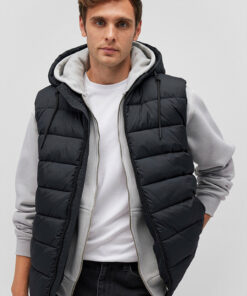 جلیقه برش متناسب کلاهدار پفدار / مشکی برند Mavi کد 1736244379