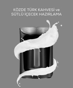 دستگاه قهوه‎ساز ترک خاکستری آنتراسیت شیری اخگر برند Karaca کد 1737899167