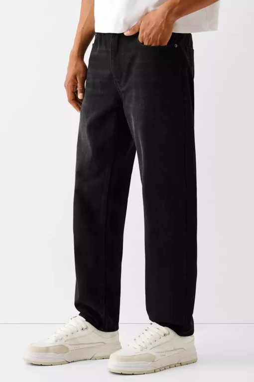 جین صاف برند Bershka کد 1737439444