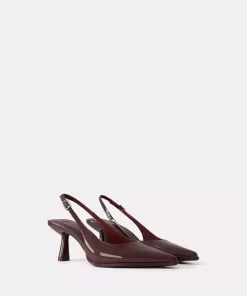 کفش پاشنه بلند پشت تیز کوتاه روشن برند Bershka کد 1738329371