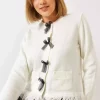 بافتنی جیب دار ریش‎ریش زنانه برند Bianco Lucci کد 1737880024