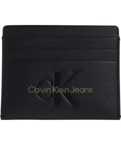 لوگو‎دار خاکستری جا کارتی سنگ لوح با اسلات به طور ناگهانی مردانه برند Calvin Klein کد 1737643154
