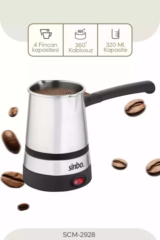 قهوه‎جوش برقی سیمی برند Sinbo کد 1740287166