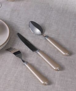 کرم ست کارد, قاشق و چنگال ناهار خوری 6نفره 18تکه بهانه برند Karaca کد 1740254599