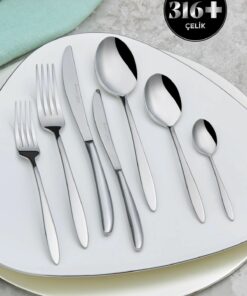 ست کارد, قاشق و چنگال ظریف 12نفره 84تکه آتنا برند Karaca کد 1740255376