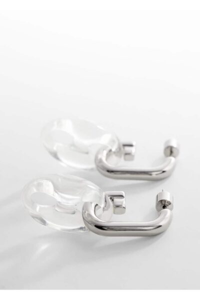 گوشواره زنجیردار ترکیب شده برند MANGO کد 1740235504