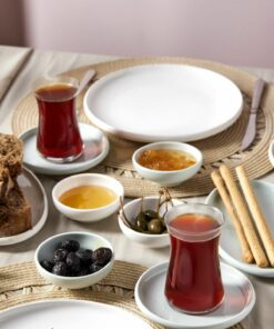 ست سرویس صبحانه چینی 6نفره 26تکه نعنایی رنگ کوردلیا برند Karaca کد 1738769056