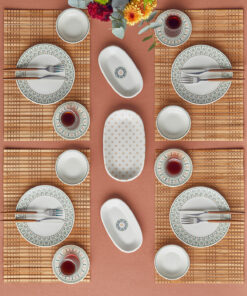 سرویس صبحانه چینی 6نفره 20تکه هارمونی رنگی برند English Home کد 1738768462