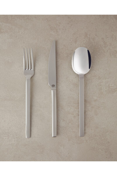 ست کارد, قاشق و چنگال فولادی ضد زنگ 6نفره 18تکه نقره ای برند English Home کد 1740253640