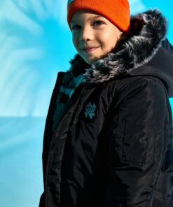 کلاهدار خز مصنوعی طرح‎دار برند Koton کد 1740318253