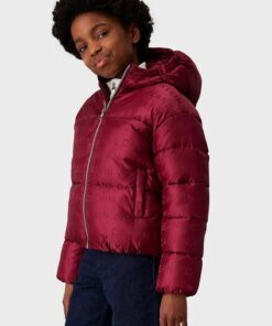 کاپشن بچه گانه کلاهدار پفدار لوگو‎دار جاکاردار برند Calvin Klein کد 1740314474