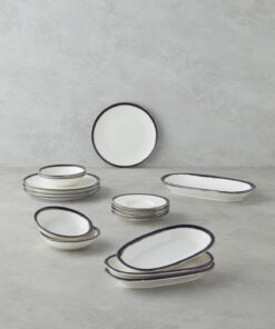 سرویس صبحانه چینی 4نفره 16تکه مشکی برند English Home کد 1738768465