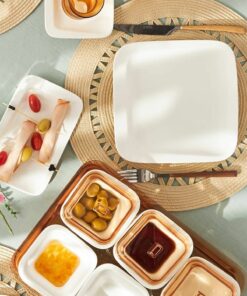 ست صبحانه / سرویس چینی مربع 6نفره 41تکه amber برند Karaca کد 1738769651