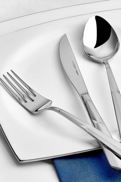 ست کارد, قاشق و چنگال جعبه‎دار الماسی 12نفره 84تکه پلاتینی برند Karaca کد 1740255374