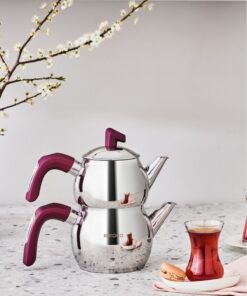 ست کتری کوچک لژدار بنفش برند Karaca کد 1738596904