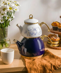 کتری خانه لعابی چاپی آبی برند LC Waikiki کد 1738595659