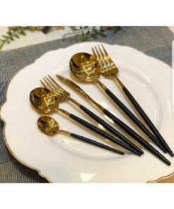 6نفره 36تکه آبی طلایی برند decovien کد 1740254351