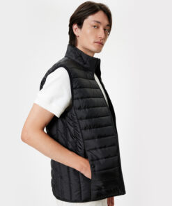 جلیقه اسلیم فیت طرح‎دار جیبدار یقه ایستاده پفدار برند Koton کد 1740223744