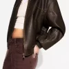 کت چرم گشاد مصنوعی برند Bershka کد 1740297975