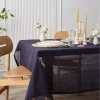 به صورت کتان آبی رومیزی کریستینا 200x140cm برند Karaca کد 1738588510