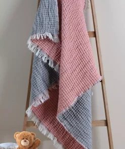 رو تختی فصل جدید بچه گانه کودک muslin 7طبقه دار دارچینی / 100پنبه & برند Mariva home کد 1738551380