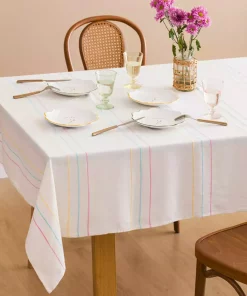 خانه طرح‎دار خطدار رومیزی 150x200cm برند LC Waikiki کد 1738587193