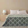 پتو ایوی پنبه ای سبز داربست 200x220cm برند English Home کد 1738550590