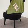پتو کودک طرح خطدار زرد assn برند U.S. Polo Assn. کد 1738551428