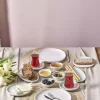 ست سرویس صبحانه چینی 6نفره 26تکه نعنایی رنگ کوردلیا برند Karaca کد 1738769056