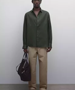پیراهن 100کتان سبک برند Massimo Dutti کد 1742291466
