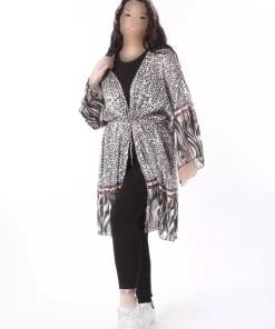 بافتنی شیفون دور کمر اکریلیکی بند دار سایز بزرگ رنگی زنانه برند Şans کد 1742317933