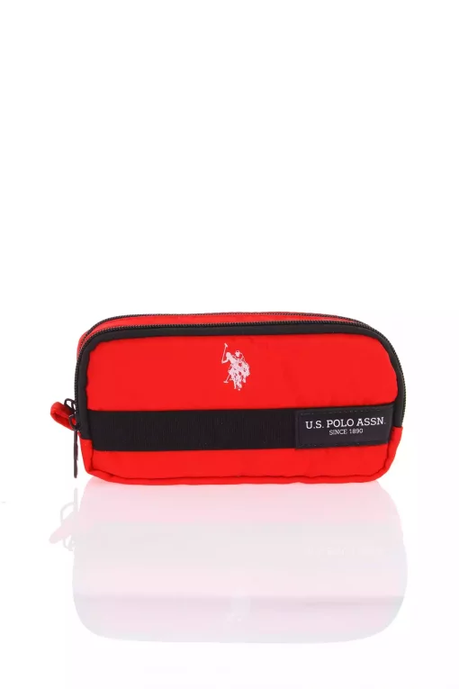دو مدرسه چشمه‎دار قرمز جامدادی کیف برند U.S. Polo Assn. کد 1741915391