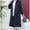 کاپشن کلاهدار 2سرمه ای پنبه دوزی شده سایز بزرگ برند sefamerve کد 1742262669