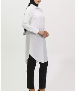 تونیک دکمه‎دار 05سفید برند sefamerve کد 1742364731
