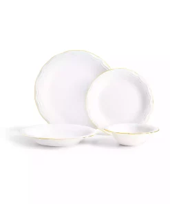 سرویس غذاخوری 24تکه 6نفره طلای سفید برند Madame Coco کد 1741600263