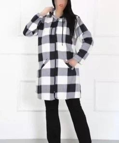 ژاکت کشباف سایز بزرگ پلار طوسی زنانه برند By Alba Collection کد 1742323867