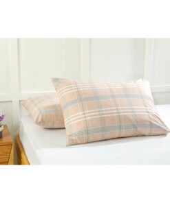 پک کفی بالش دو عددی پنبهای طبیعی 50x70 سانتیمتر رنگ صورتی کد 1741653670