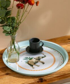 سینی خانه فلزی چاپی فیل 34cm برند LC Waikiki کد 1740971527