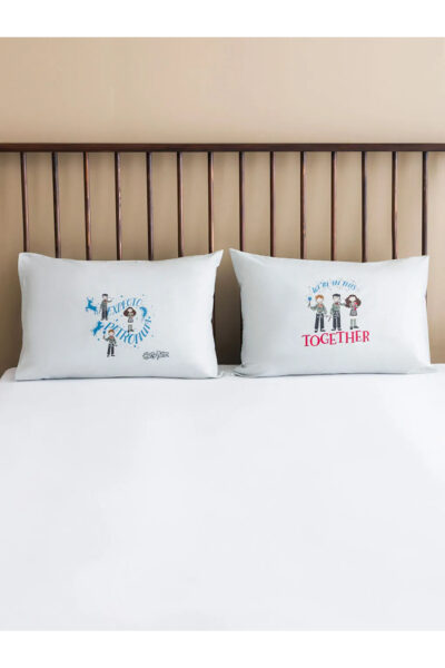 کشوی بالش دو عددی با طرح هری پاتر به رنگ خاکستری 50x70 سانتیمتر از برند LCW HOME کد 1741655528