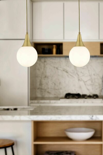 ست آویز مدرن دو تایی با شیشه سفید کهنه برای آشپزخانه و سالن کد 1742400136