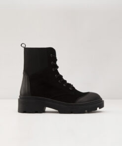 بوت زنانه چرم طبیعی سیاه پاتر کد 1742277072