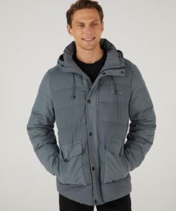 کاپشن پددار مردانه M Outerwear رنگ خاکستری مدل S242077-003 کد 1742105528