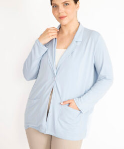 کت مردانه سایز بزرگ با دکمه تک و بدون آستر و جیب 65N38078 کد 1742188985